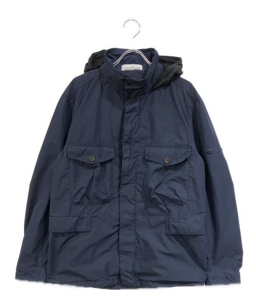 STONE ISLAND（ストーンアイランド）STONE ISLAND (ストーンアイランド) David Tela Light-TC Army Jacket ネイビー サイズ:SIZE Mの古着・服飾アイテム