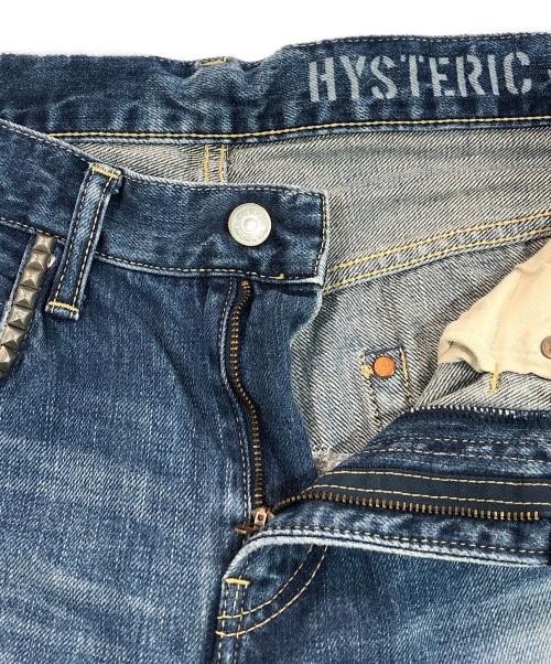 Hysteric Glamour（ヒステリックグラマー）Hysteric Glamour (ヒステリックグラマー) RSM加工 デニム スリム ストレート PT インディゴ サイズ:SIZE 81cm (W32)の古着・服飾アイテム