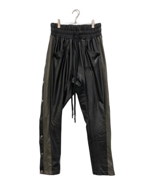 CVTVLIST（カタリスト）CVTVLIST (カタリスト) エコレザーサイドスナップパンツ ブラック サイズ:SIZE 1の古着・服飾アイテム