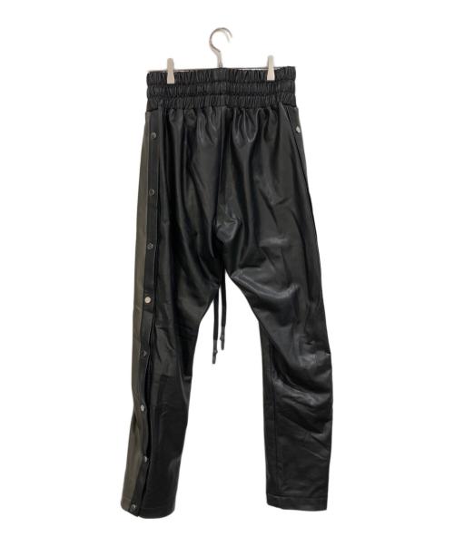 CVTVLIST（カタリスト）CVTVLIST (カタリスト) エコレザーサイドスナップパンツ ブラック サイズ:SIZE 1の古着・服飾アイテム