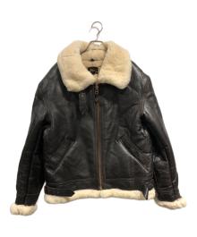 COCKPIT  USA（コックピットユーエスエー）の古着「B-3 Sheepskin Jacket」｜ブラウン