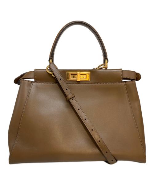 FENDI（フェンディ）FENDI (フェンディ) 2WAYバッグ ブラウンの古着・服飾アイテム