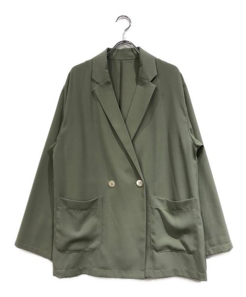 SLOBE IENA（スローブ イエナ）SLOBE IENA (スローブ イエナ) ウォッシャブルシアーポリオーバージャケット グリーン サイズ:SIZE 38の古着・服飾アイテム