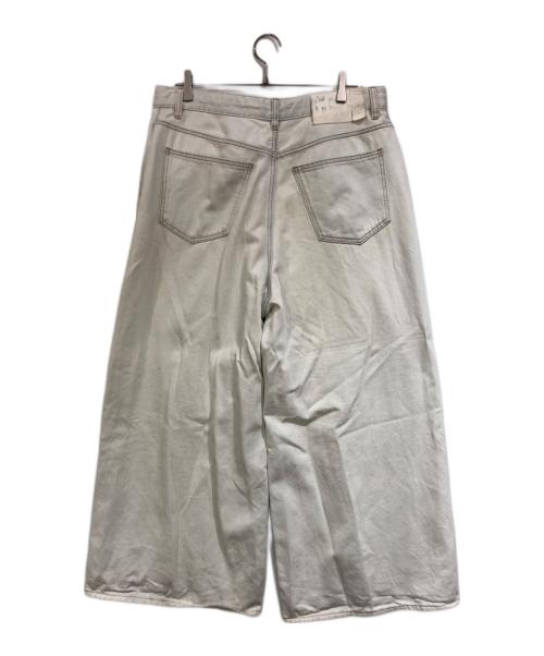 MM6 Maison Margiela（エムエムシックスメゾンマルジェラ）MM6 Maison Margiela (エムエムシックスメゾンマルジェラ) Wide-Leg Drawstring Cotton Jeans ブルー サイズ:SIZE 33の古着・服飾アイテム
