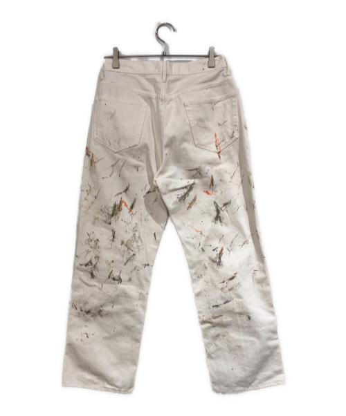 AURALEE（オーラリー）AURALEE (オーラリー) HARD TWIST DENIM HAND PAINTED 5P PANTS ホワイト サイズ:SIZE 32の古着・服飾アイテム
