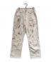 AURALEE（オーラリー）の古着「HARD TWIST DENIM HAND PAINTED 5P PANTS」｜ホワイト