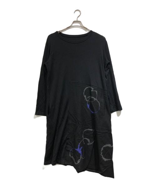 Y's（ワイズ）Y's (ワイズ) ウール刺繍ワンピース ブラック サイズ:SIZE 1の古着・服飾アイテム