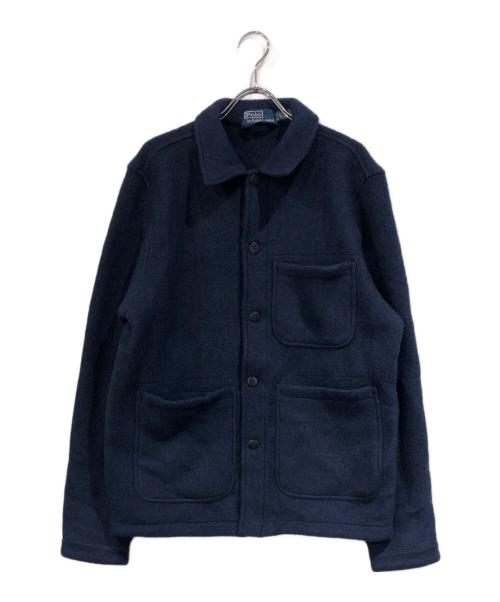 POLO RALPH LAUREN（ポロ・ラルフローレン）POLO RALPH LAUREN (ポロ・ラルフローレン) ウールブレンドユーティリティシャツジャケット ネイビー サイズ:SIZE Sの古着・服飾アイテム
