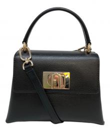 FURLA（フルラ）の古着「RLA 1927 MINI ハンドバッグ」｜ブラック