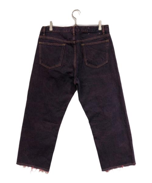 Maison Margiela（メゾンマルジェラ）Maison Margiela (メゾンマルジェラ) カットオフデニムパンツ パープル サイズ:SIZE 32の古着・服飾アイテム