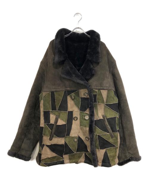 USED（ユーズド）USED (ユーズド) ムートンジャケット グリーン サイズ:不明の古着・服飾アイテム
