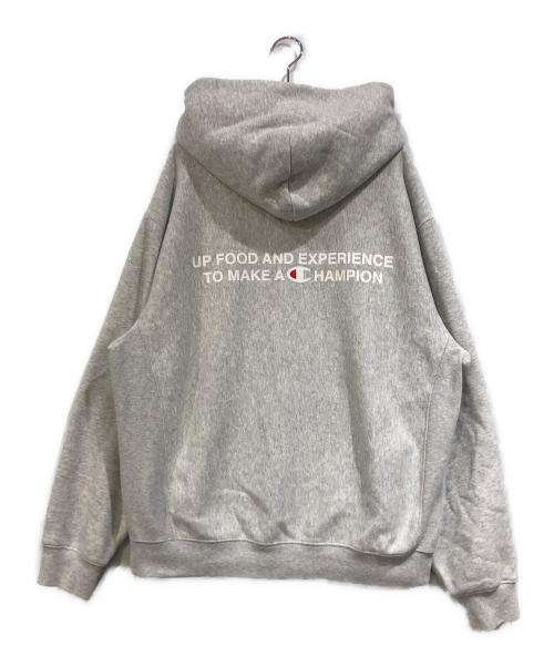 Champion（チャンピオン）Champion (チャンピオン) BEAMS (ビームス) paperboy (ペーパーボーイ) パーカー ライトグレー サイズ:SIZE Lの古着・服飾アイテム