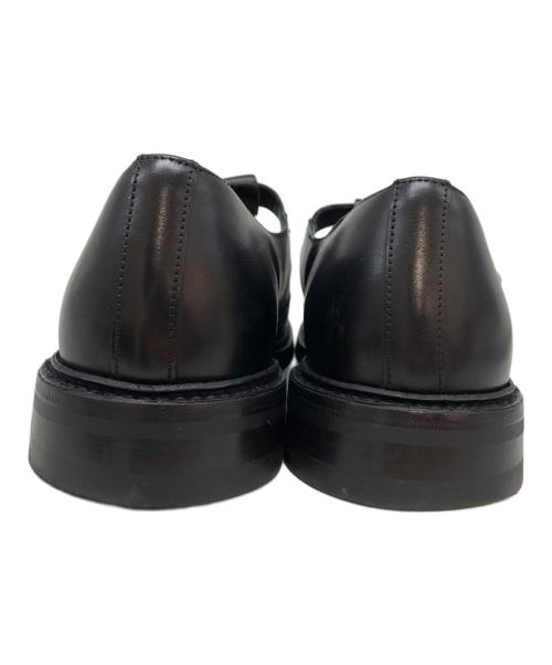 Tricker's（トリッカーズ）Tricker's (トリッカーズ) ブラックボックススカーフTストラップシューズ ブラック サイズ:ＳＩＺＥ9の古着・服飾アイテム