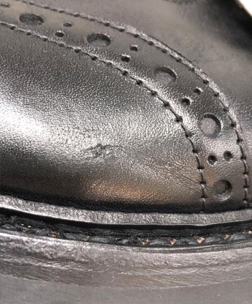 Tricker's（トリッカーズ）Tricker's (トリッカーズ) ブラックボックススカーフTストラップシューズ ブラック サイズ:ＳＩＺＥ9の古着・服飾アイテム