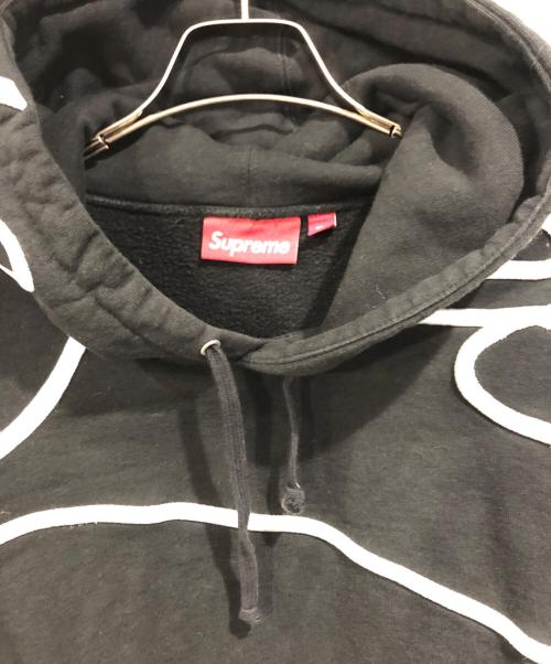 SUPREME（シュプリーム）SUPREME (シュプリーム) Shoulder Script Hooded Sweat ブラック サイズ:SIZE Lの古着・服飾アイテム