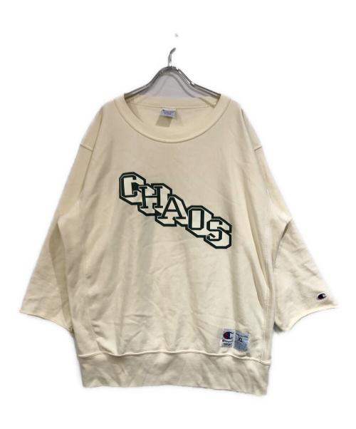 Champion REVERSE WEAVE（チャンピオン リバース ウィーブ）Champion REVERSE WEAVE (チャンピオン リバース ウィーブ) UNDERCOVER (アンダーカバー) スウェット アイボリー サイズ:SIZE XLの古着・服飾アイテム