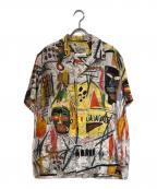 WACKO MARIA×Jean Michel Basquiatワコマリア×ジャンミシェルバスキア）の古着「オープンカラーシャツ」｜イエロー