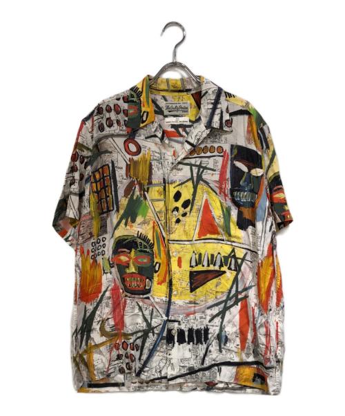 WACKO MARIA（ワコマリア）WACKO MARIA (ワコマリア) JEAN MICHEL BASQUIAT (ジャンミシェルバスキア) オープンカラーシャツ イエロー サイズ:SIZE Lの古着・服飾アイテム