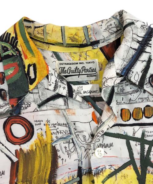 WACKO MARIA（ワコマリア）WACKO MARIA (ワコマリア) JEAN MICHEL BASQUIAT (ジャンミシェルバスキア) オープンカラーシャツ イエロー サイズ:SIZE Lの古着・服飾アイテム