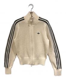 adidas（アディダス）の古着「クロシェ トラックトップ」｜アイボリー