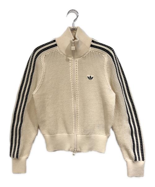 adidas（アディダス）adidas (アディダス) クロシェ トラックトップ アイボリー サイズ:SIZE Mの古着・服飾アイテム