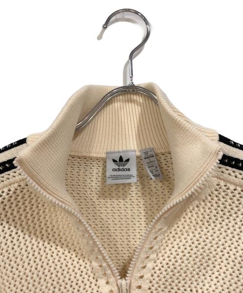 adidas（アディダス）adidas (アディダス) クロシェ トラックトップ アイボリー サイズ:SIZE Mの古着・服飾アイテム