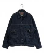 nano・universeナノ・ユニバース）の古着「SILKNIZED DENIM トラッカージャケット」｜インディゴ