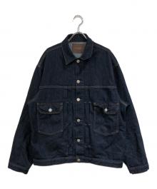 nano・universe（ナノ・ユニバース）の古着「SILKNIZED DENIM トラッカージャケット」｜インディゴ