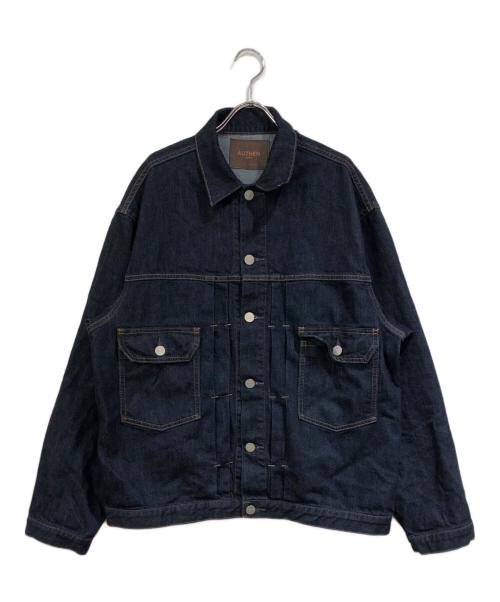 nano・universe（ナノ・ユニバース）nano・universe (ナノ・ユニバース) SILKNIZED DENIM トラッカージャケット インディゴ サイズ:SIZE Lの古着・服飾アイテム