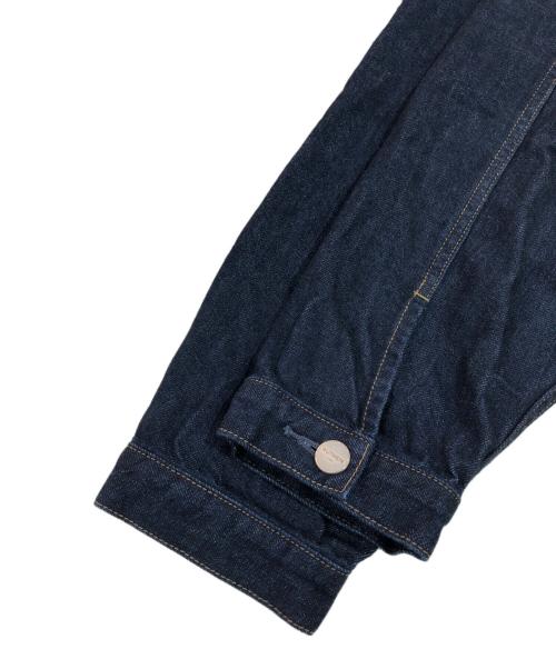 nano・universe（ナノ・ユニバース）nano・universe (ナノ・ユニバース) SILKNIZED DENIM トラッカージャケット インディゴ サイズ:SIZE Lの古着・服飾アイテム