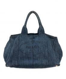 PRADA（プラダ）の古着「カナパデニムトートバッグ」｜インディゴ