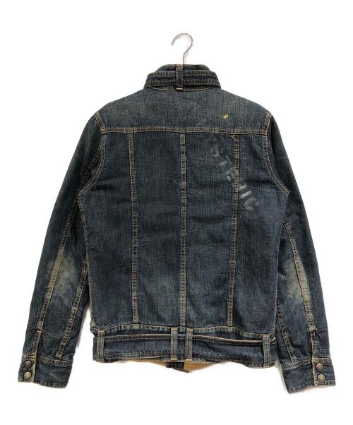 Hysteric Glamour（ヒステリックグラマー）Hysteric Glamour (ヒステリックグラマー) Love Buzz デニムライダースジャケット インディゴ サイズ:SIZE Freeの古着・服飾アイテム