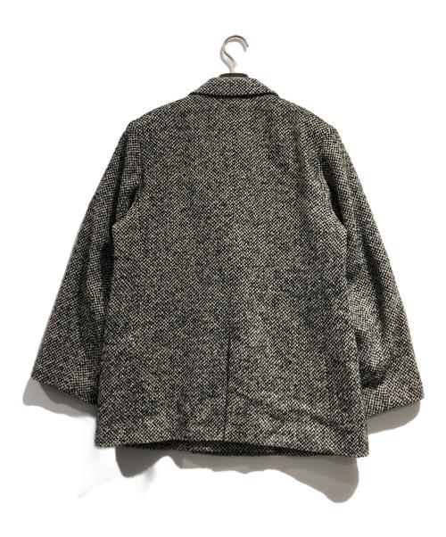 journal standard L'essage（ジャーナルスタンダード レサージュ）journal standard L'essage (ジャーナルスタンダード レサージュ) CANGIOLI ヘリンボーンジャケットコート ホワイト×ブラック サイズ:不明の古着・服飾アイテム
