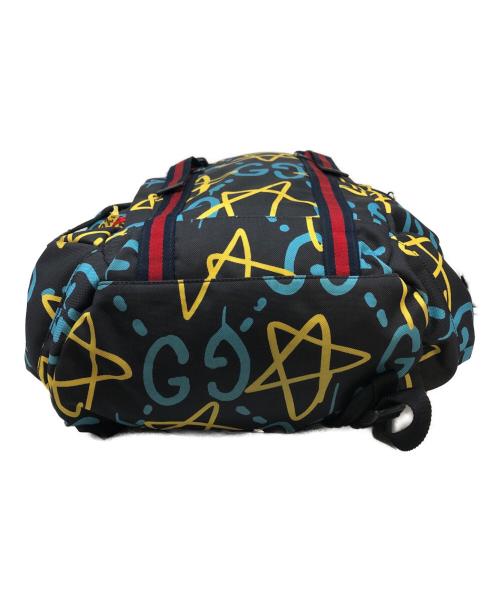 GUCCI（グッチ）GUCCI (グッチ) ゴーストデイパック ブラック×ブルーの古着・服飾アイテム