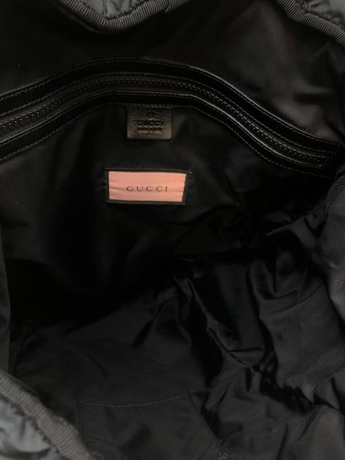 GUCCI（グッチ）GUCCI (グッチ) ゴーストデイパック ブラック×ブルーの古着・服飾アイテム
