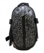 KATSUYUKIKODAMA×ONE MADEカツユキコダマ×ワンメイド）の古着「総柄バックパック」｜ブラック×ホワイト