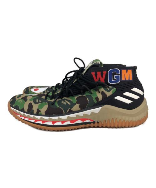 A BATHING APE（アベイシングエイプ）A BATHING APE (アベイシングエイプ) adidas (アディダス) DAME4 グリーン サイズ:SIZE 27cmの古着・服飾アイテム