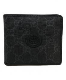 GUCCI（グッチ）の古着「インターロッキングG二つ折り財布」｜ブラック