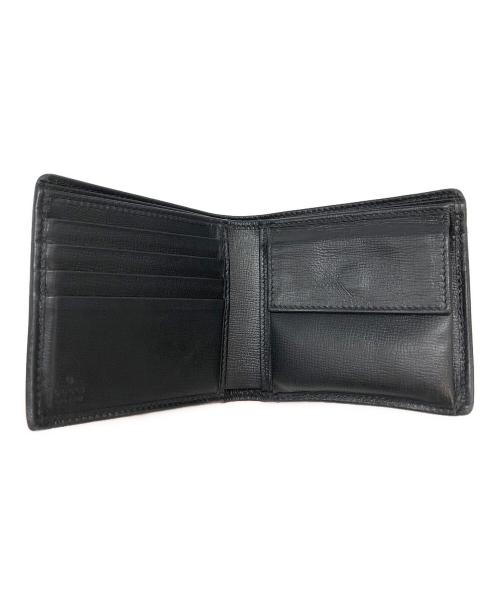 GUCCI（グッチ）GUCCI (グッチ) インターロッキングG二つ折り財布 ブラックの古着・服飾アイテム
