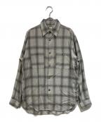 RHC Ron Hermanアールエイチシー ロンハーマン）の古着「Brushed Plaid Work Shirt」｜グレー