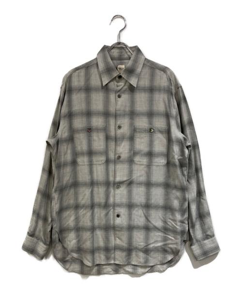 RHC Ron Herman（アールエイチシー ロンハーマン）RHC Ron Herman (アールエイチシー ロンハーマン) Brushed Plaid Work Shirt グレー サイズ:SIZE Sの古着・服飾アイテム