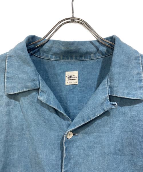 RHC Ron Herman（アールエイチシー ロンハーマン）RHC Ron Herman (アールエイチシー ロンハーマン) リネンシャツ ブルー サイズ:SIZE Mの古着・服飾アイテム