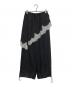 MAISON SPECIAL（メゾンスペシャル）の古着「Wrap Satin Lace Pants」｜ブラック×ホワイト