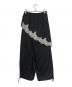 MAISON SPECIAL (メゾンスペシャル) Wrap Satin Lace Pants ブラック×ホワイト サイズ:SIZE 36：10000円