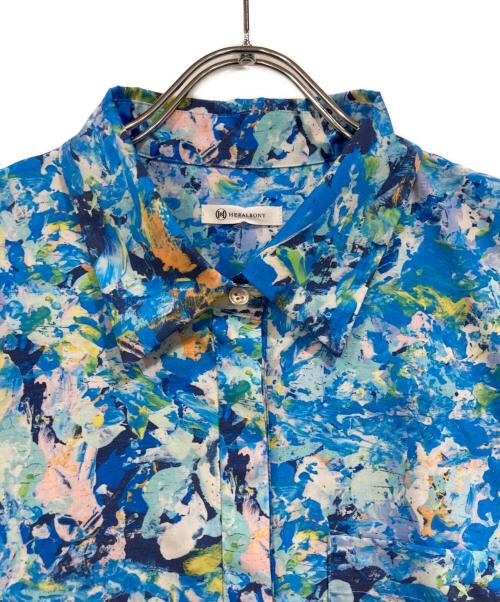 HERALBONY（ヘラルボニー）HERALBONY (ヘラルボニー) フレアスカートワンピース「（無題）（丸）」 ブルー サイズ:SIZE Lの古着・服飾アイテム