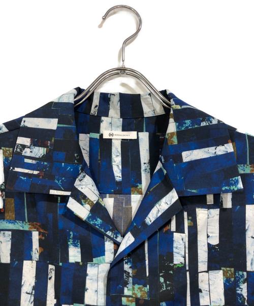 HERALBOMY（ヘラルボニー）HERALBOMY (ヘラルボニー) オープンカラーシャツ「海」 ブルー サイズ:SIZE Lの古着・服飾アイテム