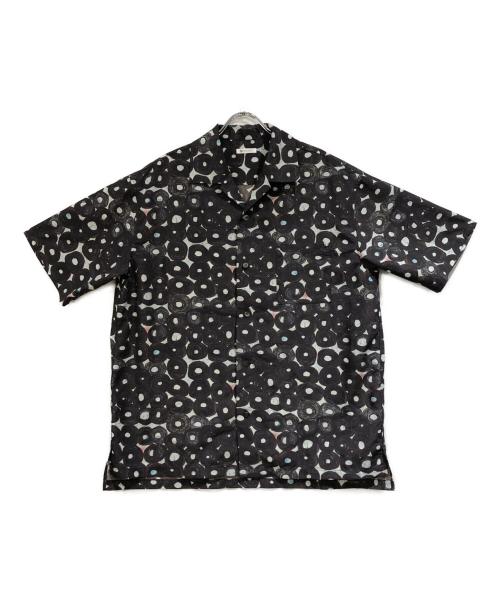 HERALBONY（ヘラルボニー）HERALBONY (ヘラルボニー) 「（無題）（丸）」 オープンカラーシャツ ブラウン サイズ:SIZE Lの古着・服飾アイテム