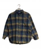 PENDLETONペンドルトン）の古着「70~80′sウールチェックシャツ」｜ベージュ×ネイビー