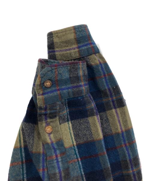 PENDLETON（ペンドルトン）PENDLETON (ペンドルトン) 70~80′sウールチェックシャツ ベージュ×ネイビー サイズ:SIZE XLの古着・服飾アイテム