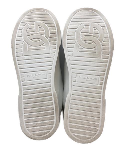 DOLCE & GABBANA（ドルチェ＆ガッバーナ）DOLCE & GABBANA (ドルチェ＆ガッバーナ) ストローベル スニーカー ホワイト サイズ:SIZE 38 1/2の古着・服飾アイテム